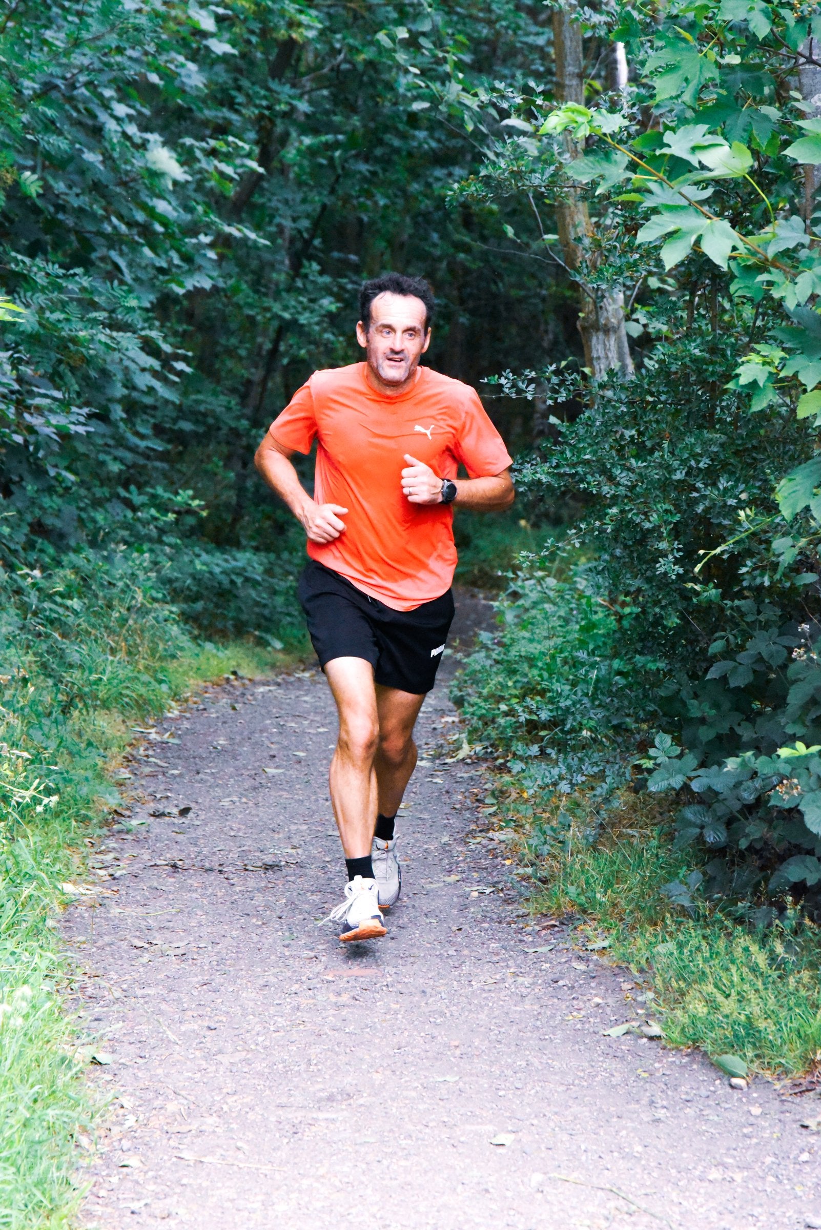 Runner on the Tanfield trail route