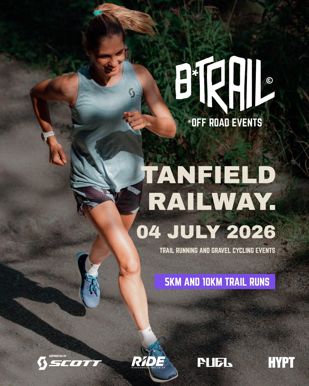 Tanfield Railway - Trail Runs 4th July 2026